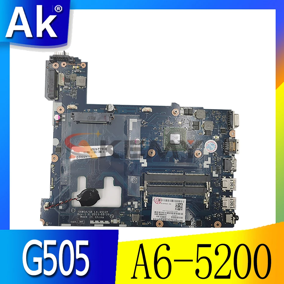 Akemy Laptop Motherboard For Lenovo G505 VAWG GB LA-9912P MAIN BOARD 15.6 inch with A6-5200 CPU DDR3
Akemy Laptop Motherboard For Lenovo G505 VAWG GB LA-9912P MAIN BOARD 15.6 inch with A6-5200 CPU DDR3