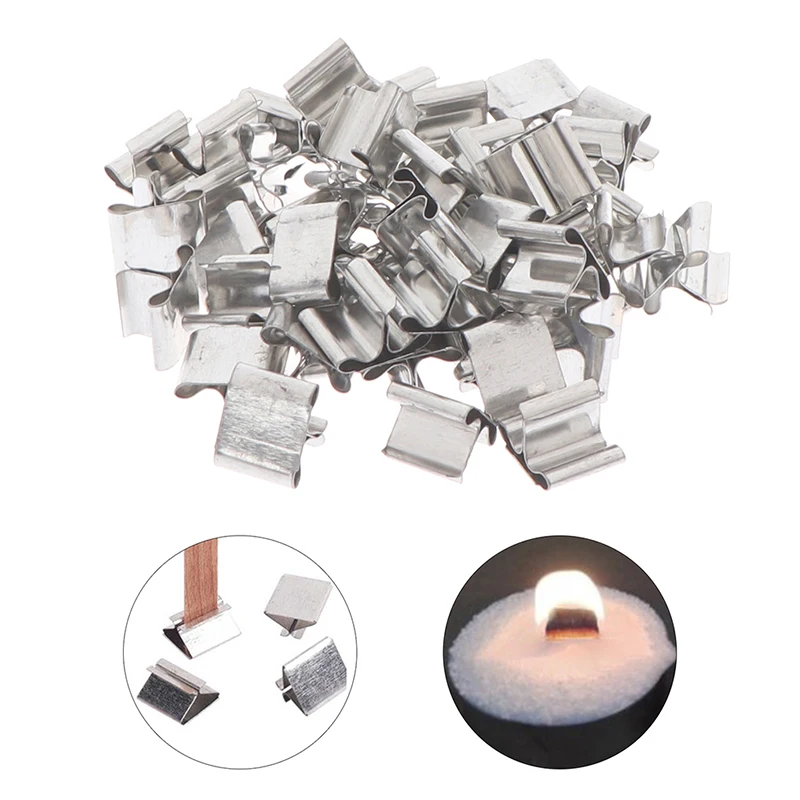 50pcs Wood Candle Wicks Base Clip Iron Candles Making DIY Wicks Holder Stand Kit
50pcs Wood Candle Wicks Base Clip Iron Candles Making DIY Wicks Holder Stand Kit