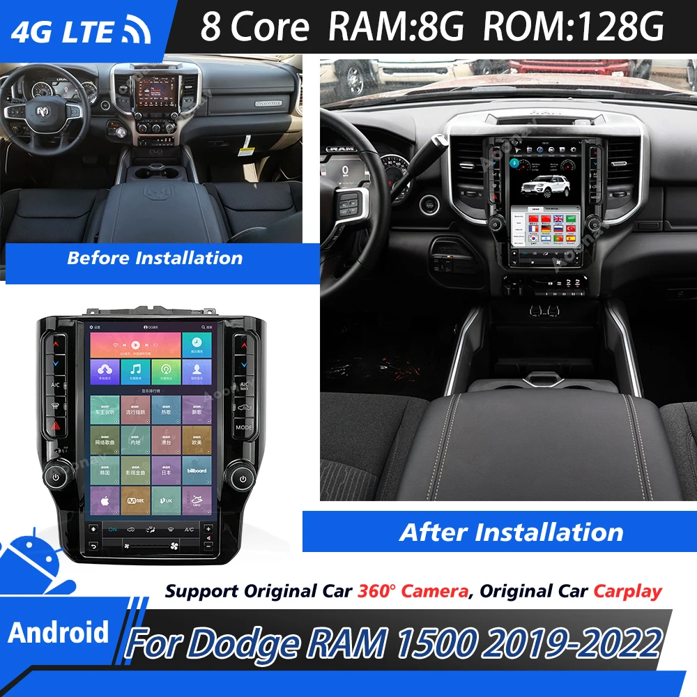 Car android MP3 player For Dodge RAM 1500 2019 2020 2021 2022 touch Screen System Multimedia 2 Din Recorder Navigation
Car android MP3 player For Dodge RAM 1500 2019 2020 2021 2022 touch Screen System Multimedia 2 Din Recorder Navigation