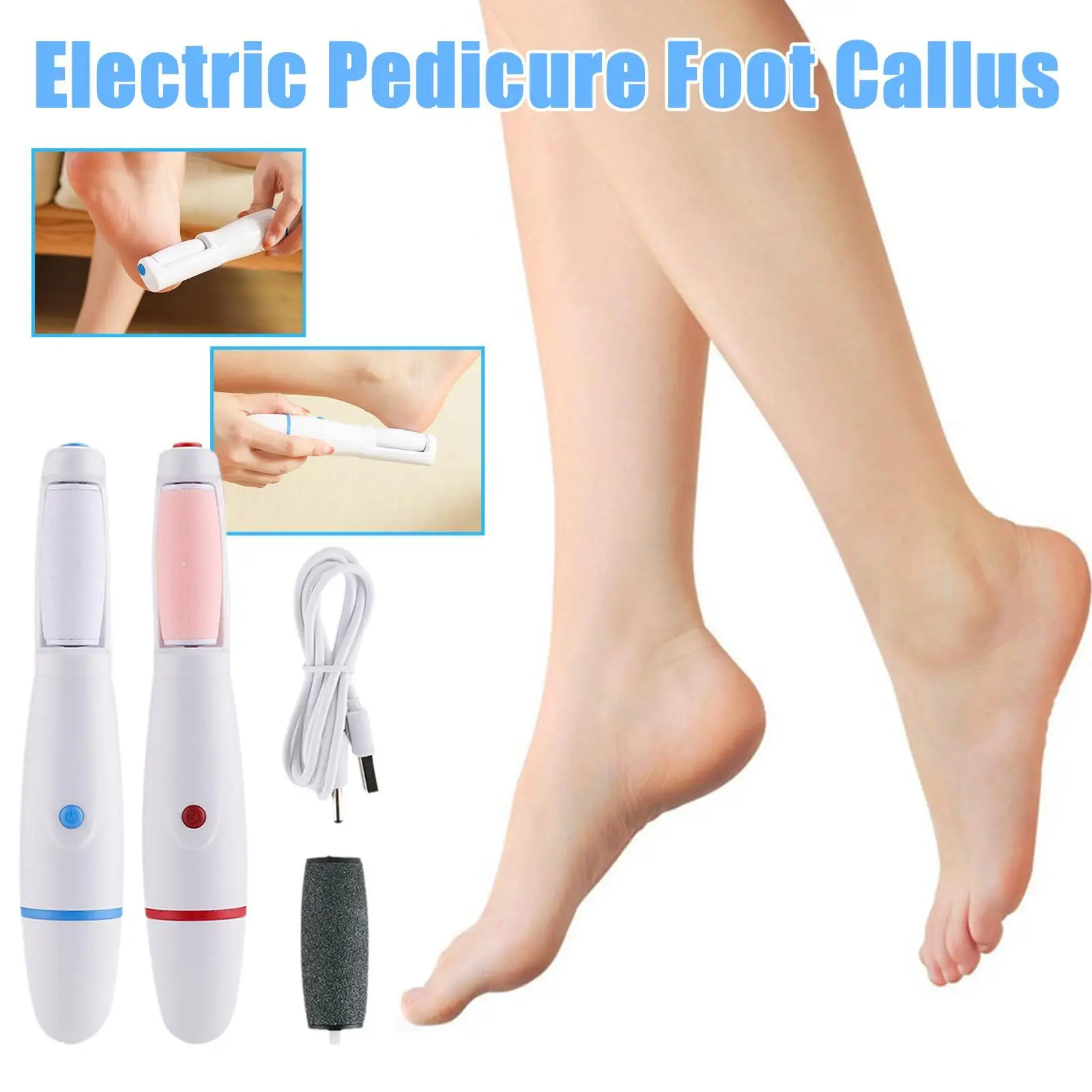 

Electric Foot File Scraper Callus Remover Feet Professional Dead Skin Foot Pedicure Rechargeable Foot Care Tool Remover Callus