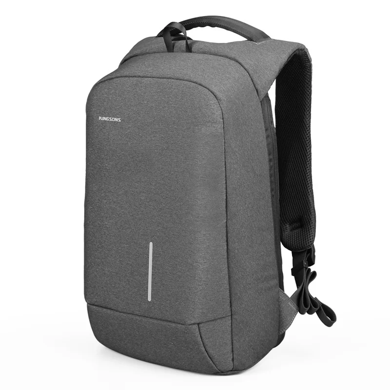 

Kingsons Men's Backpack Fashion Multifunction USB Charging 13 15 inch Laptop Backpacks Anti-theft Bag For