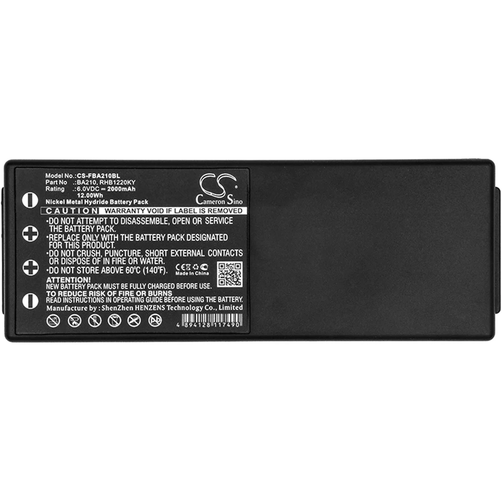 Cameron Sino 2000mA Battery for HBC Radiomatic BA214060,Radiomatic BA214061,Radiomatic FUB10XL BA210,RHB1220KY
Cameron Sino 2000mA Battery for HBC Radiomatic BA214060,Radiomatic BA214061,Radiomatic FUB10XL BA210,RHB1220KY