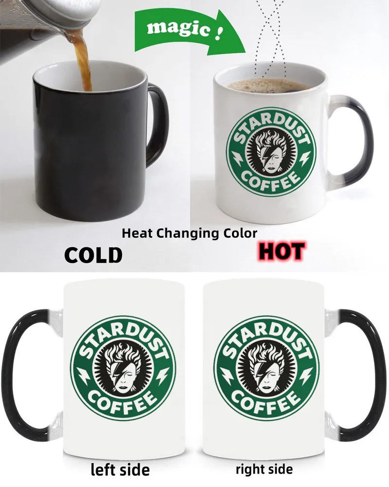 David Bowie Mugs Ziggy Stardust Coffee Mugs Rock and Roll Tea Cup Heat Changing Color Transforming Mug Morphing Mugs Wine Mugen
David Bowie Mugs Ziggy Stardust Coffee Mugs Rock and Roll Tea Cup Heat Changing Color Transforming Mug Morphing Mugs Wine Mugen