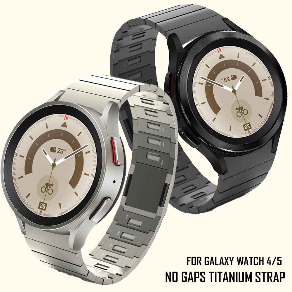 Магнитный ремешок без зазора для Samsung Galaxy Watch 5/4 40 44 мм, роскошный титановый металлический браслет для Galaxy 5Pro 45 мм 4Classic 42 46 мм
Магнитный ремешок без зазора для Samsung Galaxy Watch 5/4 40 44 мм, роскошный титановый металлический браслет для Galaxy 5Pro 45 мм 4Classic 42 46 мм