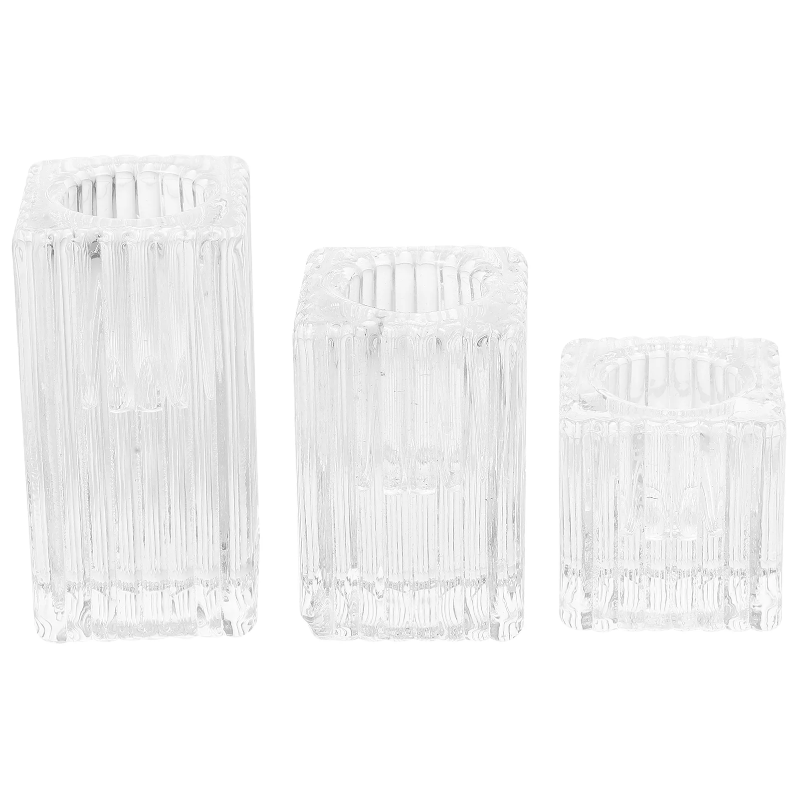 3 Pcs Glass Holder Christmas Decor Ornament Elegant Candlestick Holders for Living Room Tea Light Pillar Tealight
3 Pcs Glass Holder Christmas Decor Ornament Elegant Candlestick Holders for Living Room Tea Light Pillar Tealight