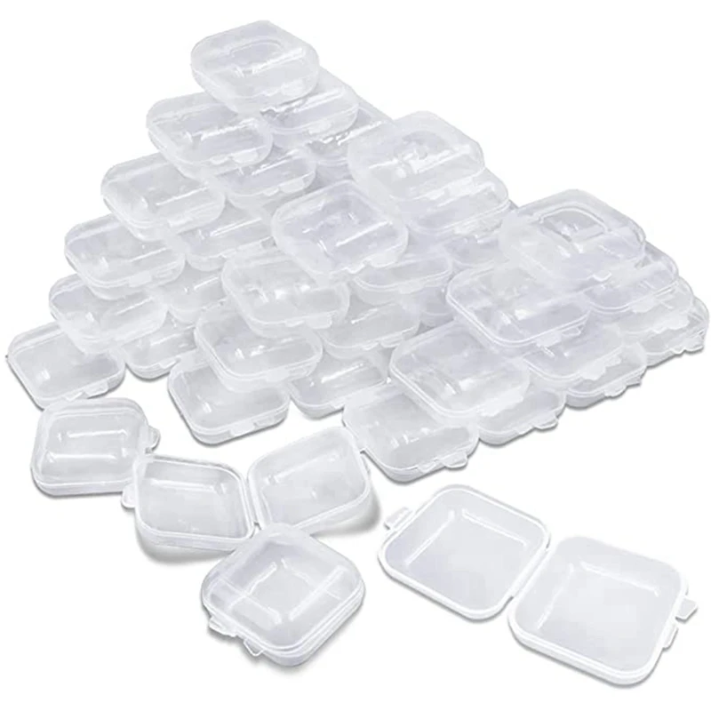 100Packs Small Clear Plastic Storage Containers, Case With Lids For Small Items And Other Craft Projects
100Packs Small Clear Plastic Storage Containers, Case With Lids For Small Items And Other Craft Projects