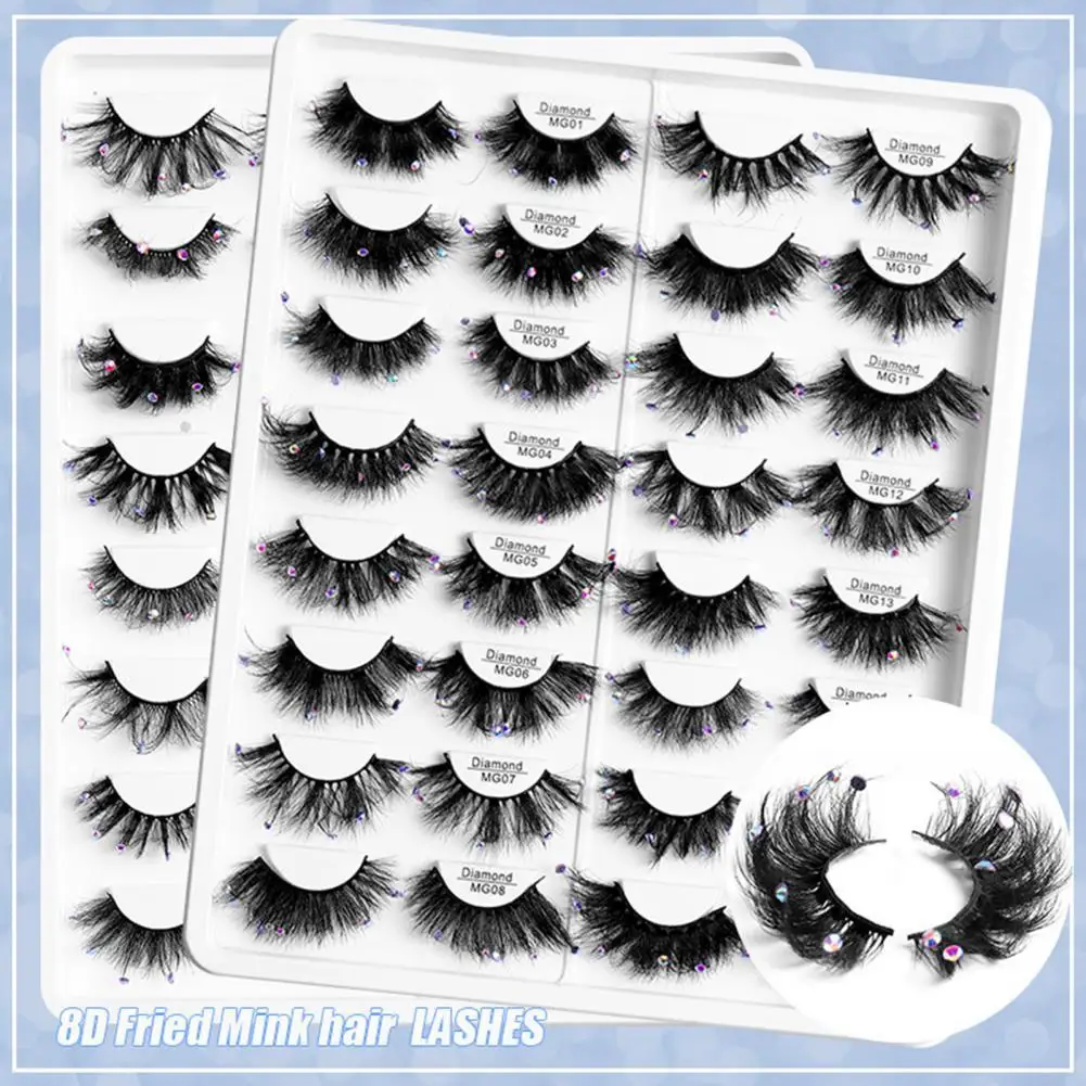 1 Pair False Eyelash Waterproof Extending Hairs Full Strip Makeup Charming Rhinestone Long Wispy Natural False Lashes for Female
1 Pair False Eyelash Waterproof Extending Hairs Full Strip Makeup Charming Rhinestone Long Wispy Natural False Lashes for Female