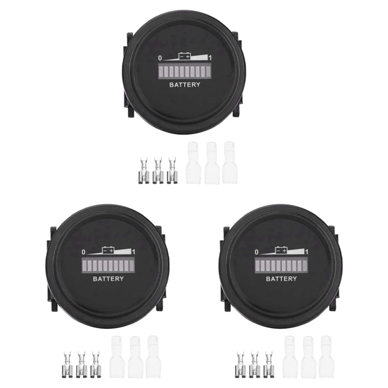3X 12V/24V/36V/48V/72V LED Digital Battery Indicator Waterproof Meter Gauge Battery Indicator For Go-Lf Ca-Rt
3X 12V/24V/36V/48V/72V LED Digital Battery Indicator Waterproof Meter Gauge Battery Indicator For Go-Lf Ca-Rt