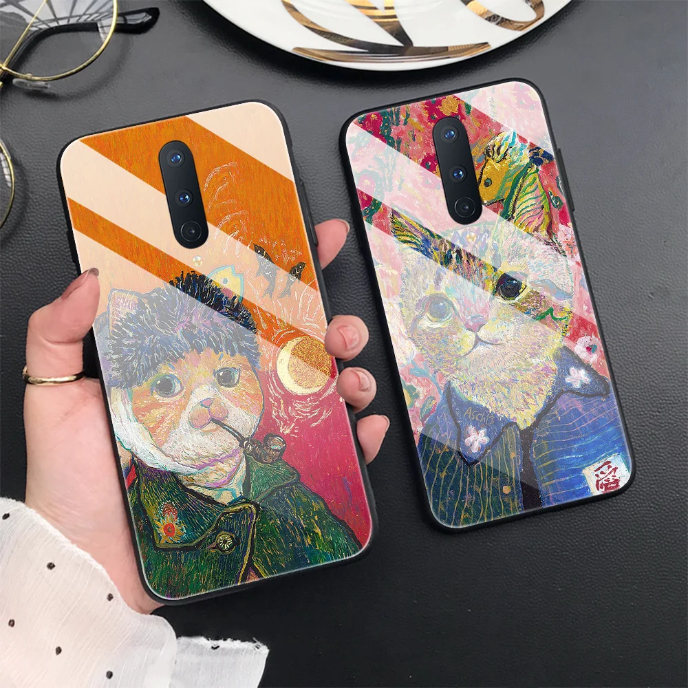 Cute Art Painting Cat Case for OnePlus 9RT 5G Tempered Glass for OnePlus 9 Pro 8T 7T 7 Pro Luxury Phone Covers for OnePlus 8Pro
Cute Art Painting Cat Case for OnePlus 9RT 5G Tempered Glass for OnePlus 9 Pro 8T 7T 7 Pro Luxury Phone Covers for OnePlus 8Pro