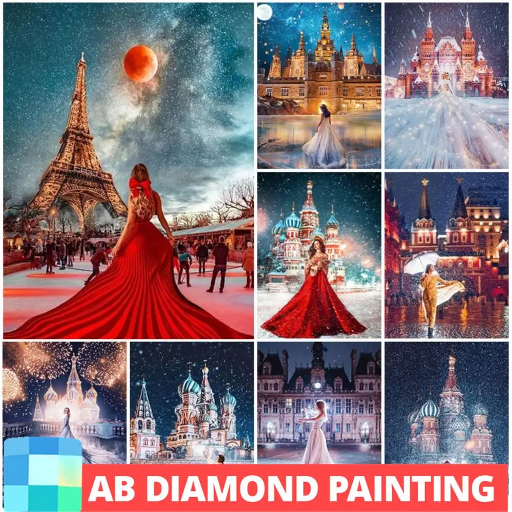AB Drill Princess DIY Diamond Painting Mosaic Embroidery Full Square Round Diamond Mosaic Cross Stitch Castle View Home Decor
AB Drill Princess DIY Diamond Painting Mosaic Embroidery Full Square Round Diamond Mosaic Cross Stitch Castle View Home Decor