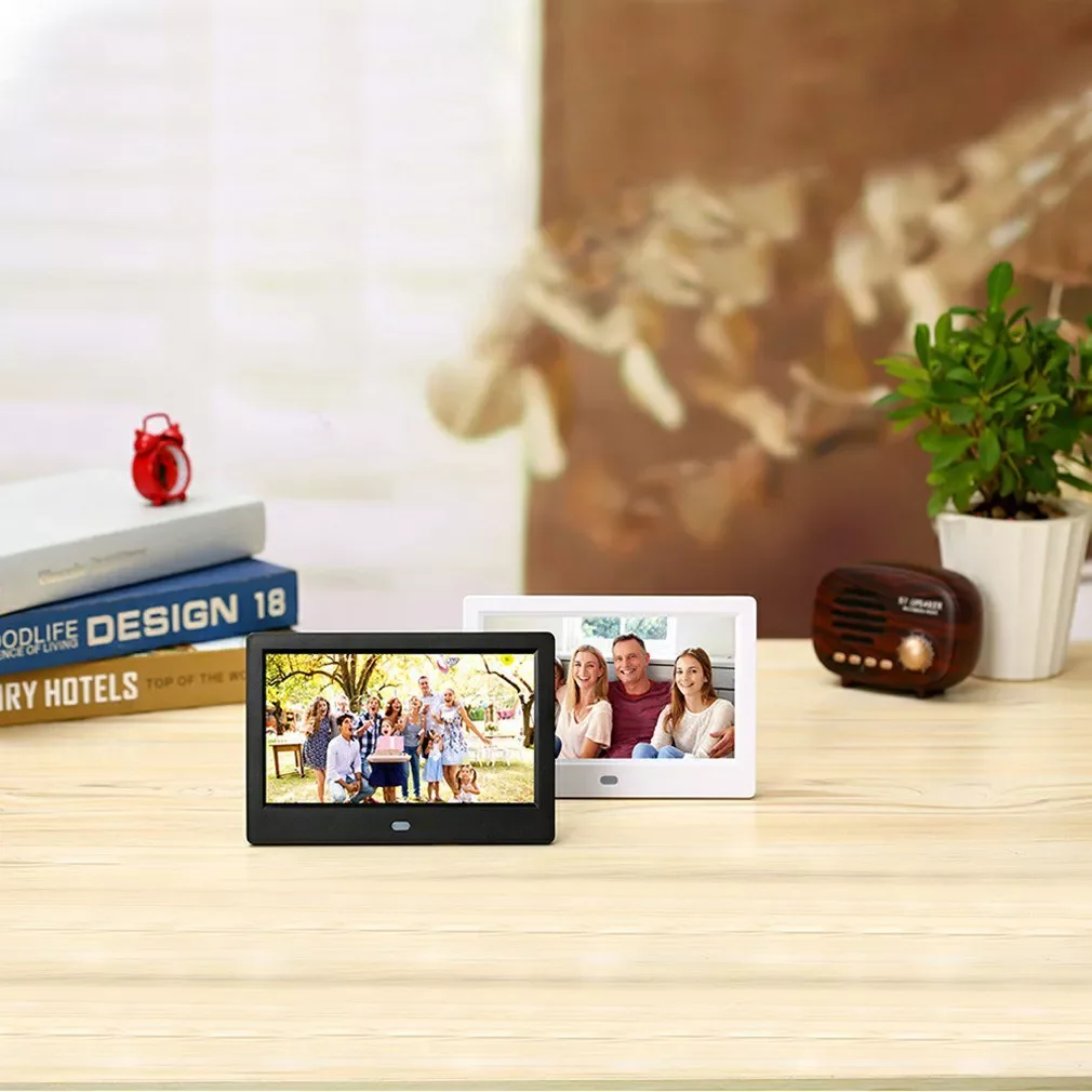 7 inch Digital Photo Frame Multi-function Player Automatic Reflection Convenient Alarm Clock Clear Picture Frame
7 inch Digital Photo Frame Multi-function Player Automatic Reflection Convenient Alarm Clock Clear Picture Frame
