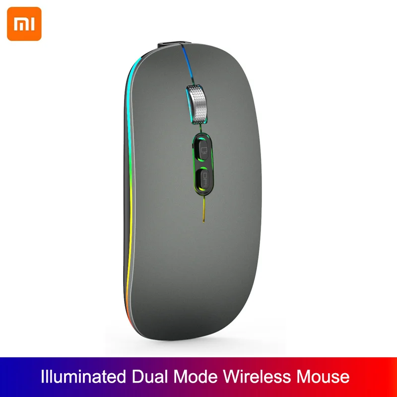 Беспроводная игровая мышь Xiaomi 2023, Bluetooth, два режима, зарядка и свечение, бесшумные аксессуары для офиса и ноутбука, беспроводная мышь 2,4 ГГц
Беспроводная игровая мышь Xiaomi 2023, Bluetooth, два режима, зарядка и свечение, бесшумные аксессуары для офиса и ноутбука, беспроводная мышь 2,4 ГГц