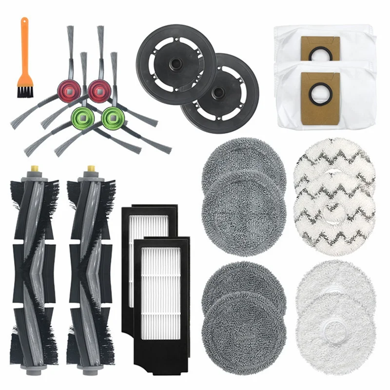 21Pcs Main Side Brush Mop Cloth Dust Bag HEPA Filter for Ecovacs Deebot X1 Turbo/ Omni Robot Vacuum Cleaner Accessories
21Pcs Main Side Brush Mop Cloth Dust Bag HEPA Filter for Ecovacs Deebot X1 Turbo/ Omni Robot Vacuum Cleaner Accessories