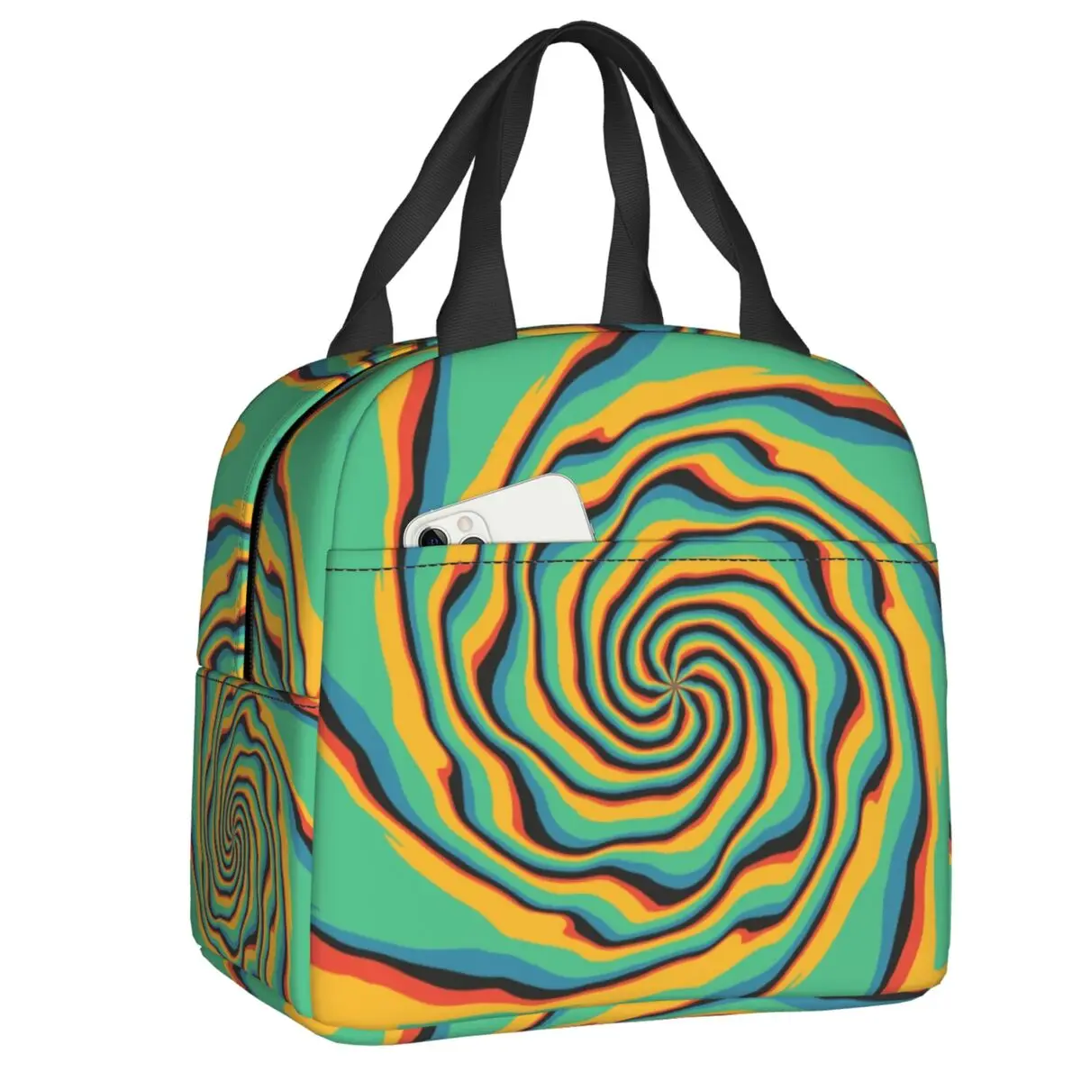 Retro Swirl Abstract Geometric Print Lunch Bag Psychedelic Aesthetic Waterproof Cooler Thermal Insulated Lunch Box Women Bags
Retro Swirl Abstract Geometric Print Lunch Bag Psychedelic Aesthetic Waterproof Cooler Thermal Insulated Lunch Box Women Bags