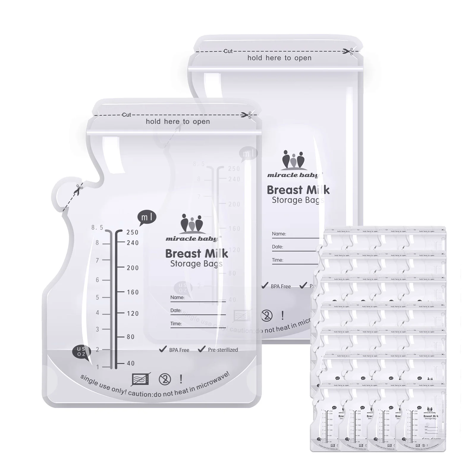 30 Pieces Breast Milk Storage Bags Double Zipper Seal Milk Freezer Bag With Easy Pour Spout 8.8 Oz Breast Milk Bags
30 Pieces Breast Milk Storage Bags Double Zipper Seal Milk Freezer Bag With Easy Pour Spout 8.8 Oz Breast Milk Bags