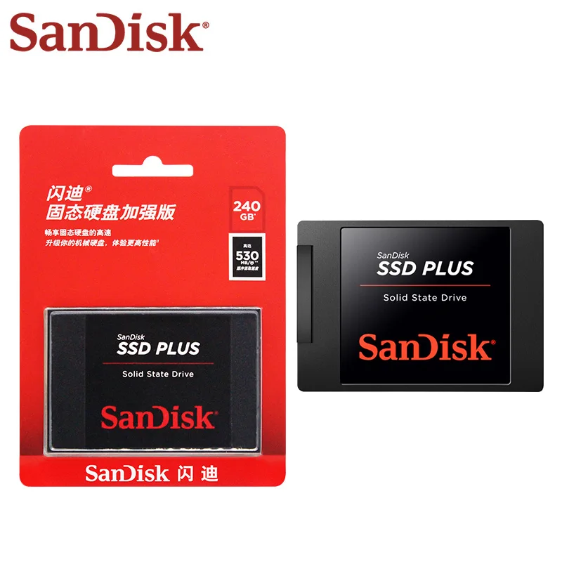 100% Original SanDisk SSD PLUS Internal Solid State Drive SATA III 2.5 inch SSD 240GB 480GB 1TB 2TB for Laptop Desktop Computer
100% Original SanDisk SSD PLUS Internal Solid State Drive SATA III 2.5 inch SSD 240GB 480GB 1TB 2TB for Laptop Desktop Computer