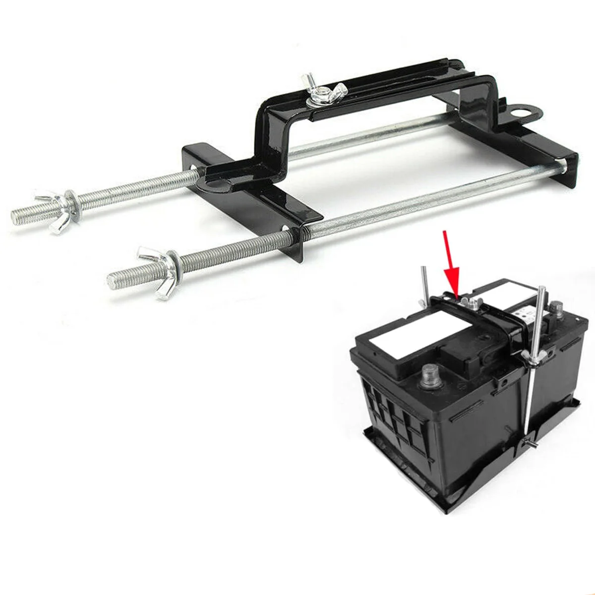 Adjustable Car Crossbar Battery Hold Down Bracket Holder Storage Universal Battery Holder Stability Reinforcement Bracket
Adjustable Car Crossbar Battery Hold Down Bracket Holder Storage Universal Battery Holder Stability Reinforcement Bracket