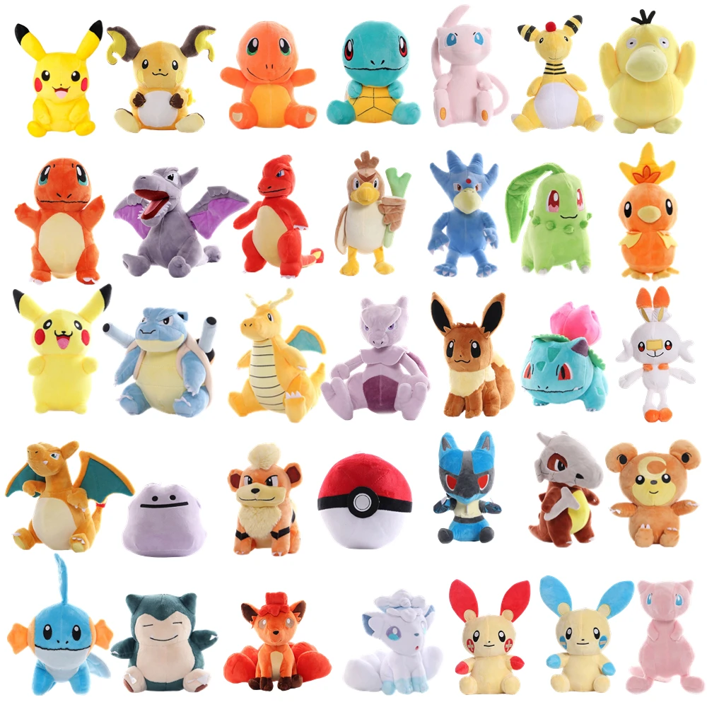 Hot Sale 70 Styles New Pokemon Plush Toy Bulbasaur Charmander Squirtle Pikachu Cute Cartoon Anime Figure Stuffed Doll Kids Gifts
Hot Sale 70 Styles New Pokemon Plush Toy Bulbasaur Charmander Squirtle Pikachu Cute Cartoon Anime Figure Stuffed Doll Kids Gifts