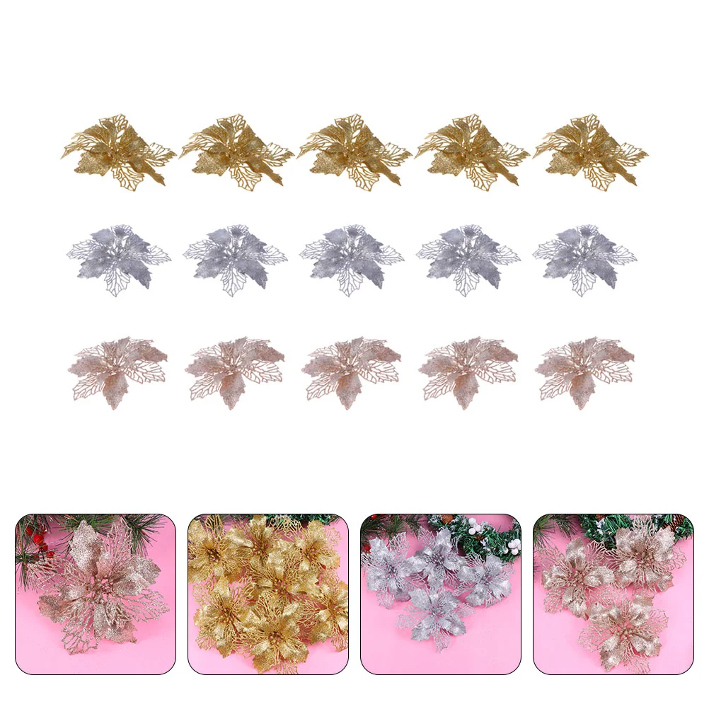 15pcs DIY Christmas Flowers Delicate Hollow Flowers Decoration Ornaments for Garland
15pcs DIY Christmas Flowers Delicate Hollow Flowers Decoration Ornaments for Garland