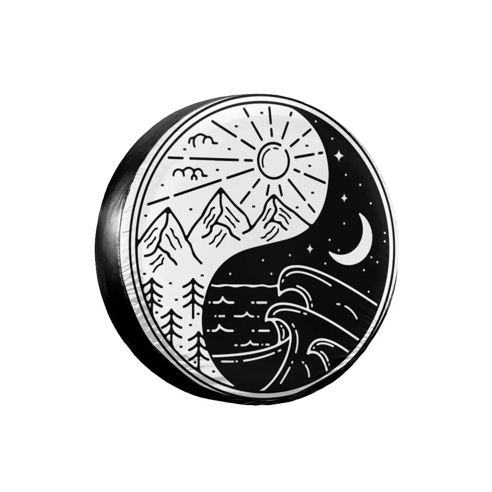 3D Printed compass Spare Tire Cover Waterproof Dust-Proof UV Sun Wheel Tire Cover
3D Printed compass Spare Tire Cover Waterproof Dust-Proof UV Sun Wheel Tire Cover