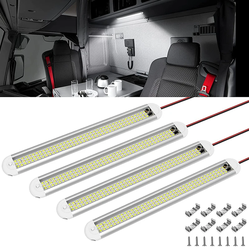 1/2/4pcs 12v LED RV Interior Light Bar 120LEDs Led Strip Lights for Enclosed Cargo Trailer Car RV Van Truck
1/2/4pcs 12v LED RV Interior Light Bar 120LEDs Led Strip Lights for Enclosed Cargo Trailer Car RV Van Truck