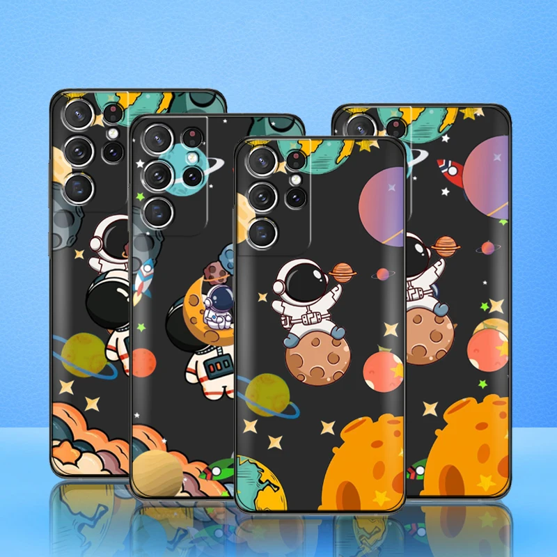 Cute Astronaut Phone Case For Samsung Galaxy S22 S21 S20 Ultra FE 5G S22 S10 10E S9 Plus Soft Black Silicone Cover Funda Coque
Cute Astronaut Phone Case For Samsung Galaxy S22 S21 S20 Ultra FE 5G S22 S10 10E S9 Plus Soft Black Silicone Cover Funda Coque