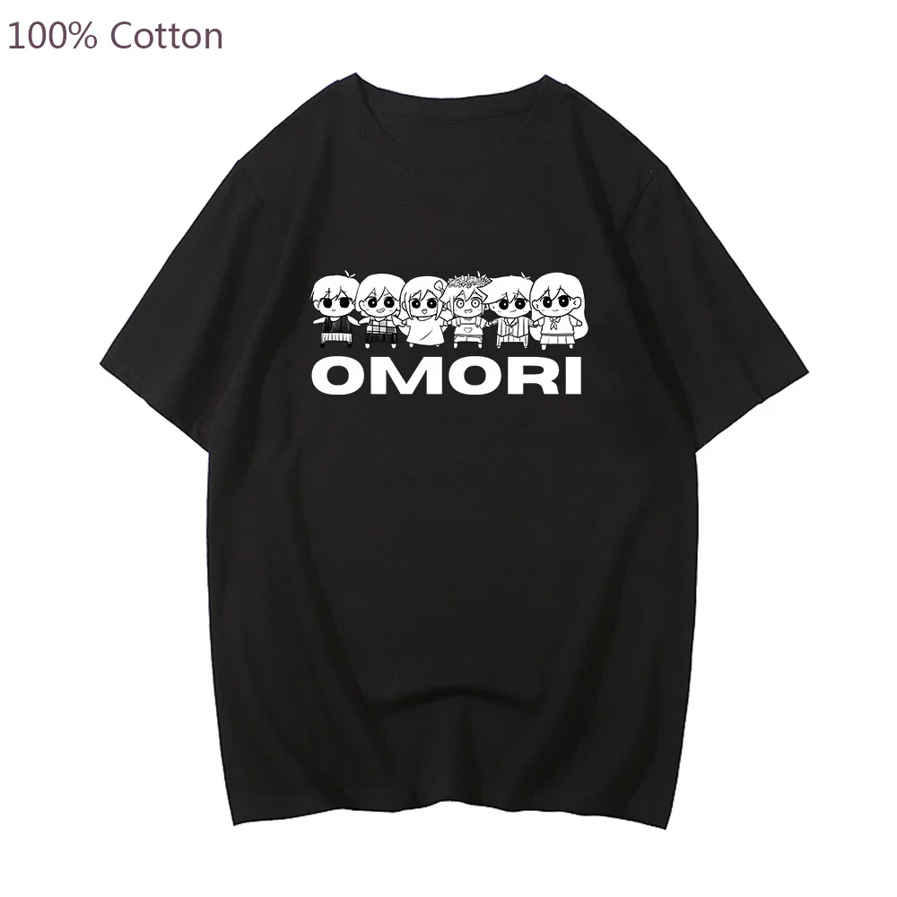 Omori Game Print T-shirt Men Short Sleeve Unisex Tee-shirt Fashion Harajuku Streetwear Fashion Plus Size Male 100% Cotton Tshirt
Omori Game Print T-shirt Men Short Sleeve Unisex Tee-shirt Fashion Harajuku Streetwear Fashion Plus Size Male 100% Cotton Tshirt