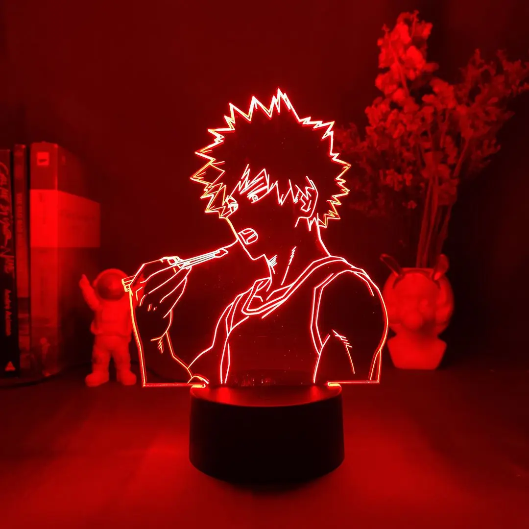 Светодиодные панели в стиле аниме, фигурка героя моя геройская академия, Bakugo, 3D лампа, манга, гаджет, День Святого Валентина, подарок для детей, подсветка
Светодиодные панели в стиле аниме, фигурка героя моя геройская академия, Bakugo, 3D лампа, манга, гаджет, День Святого Валентина, подарок для детей, подсветка