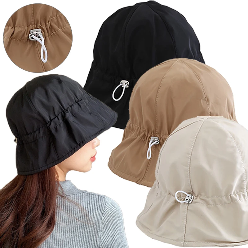 New Sunscreen Bucket Hat Unisex Solid Breathable Quick-drying Cap Men Women Outdoor Riding Fishing Hat Adjustable Drawstring Hat
New Sunscreen Bucket Hat Unisex Solid Breathable Quick-drying Cap Men Women Outdoor Riding Fishing Hat Adjustable Drawstring Hat