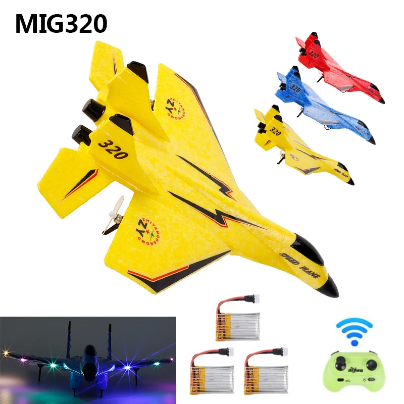 

MIG 320 2.4G Glider RC Drone Fixed Wing Airplane Hand Throwing Foam Dron Electric Remote Control Outdoor RC Plane Toys Gift Boys