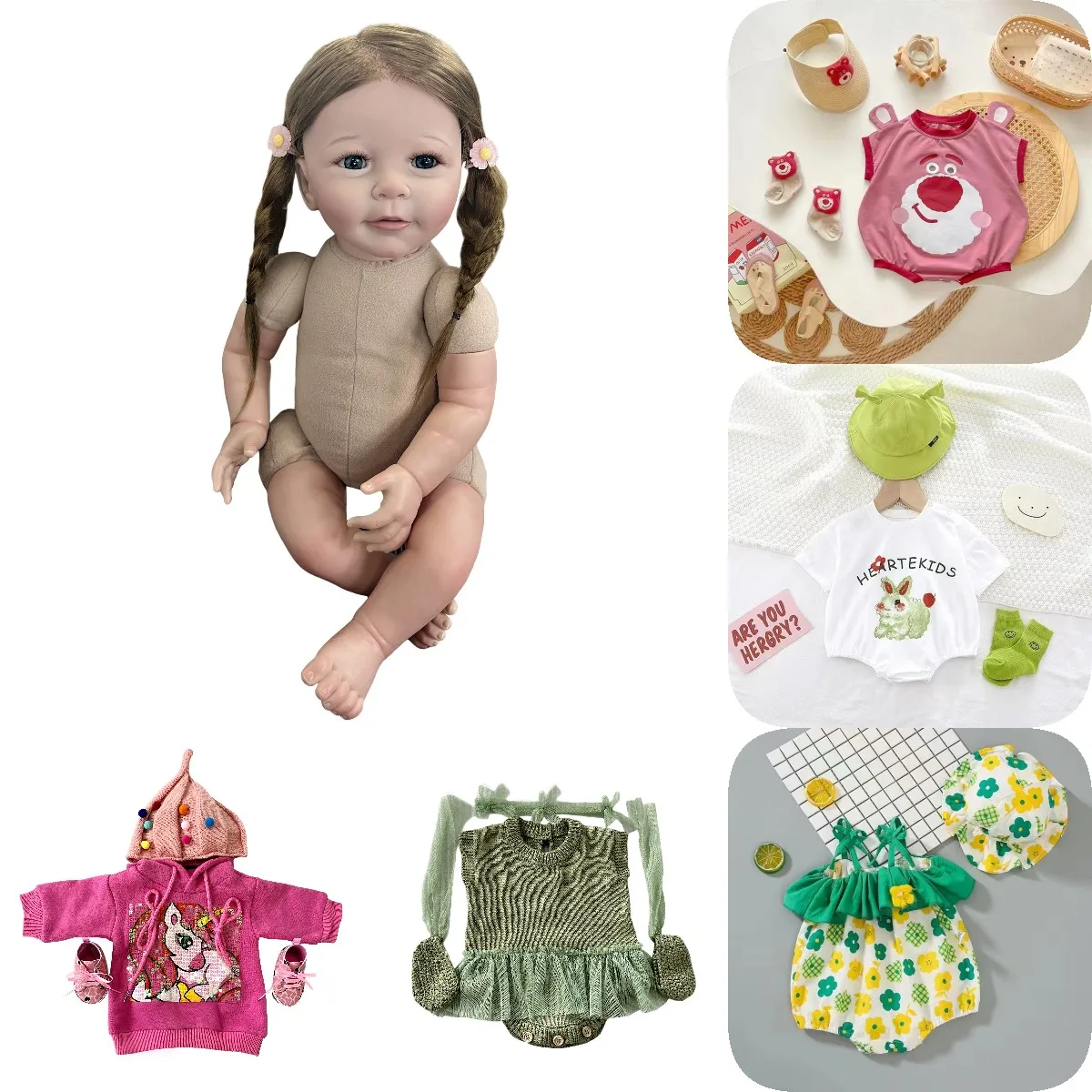 22 Inch Handmade Lifelike 3D Painted With Rooted Hair Lisa Reborn Baby bonecas infantil meninas bebês renascidos
22 Inch Handmade Lifelike 3D Painted With Rooted Hair Lisa Reborn Baby bonecas infantil meninas bebês renascidos
