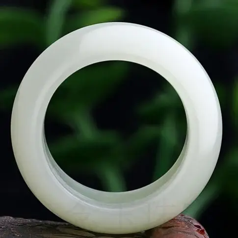 

Natural White Jade Thumb Ring Men Women Fine Jewelry Accessories Genuine Hetian Jades Nephrite Stone Rings Male Anillo De Moda