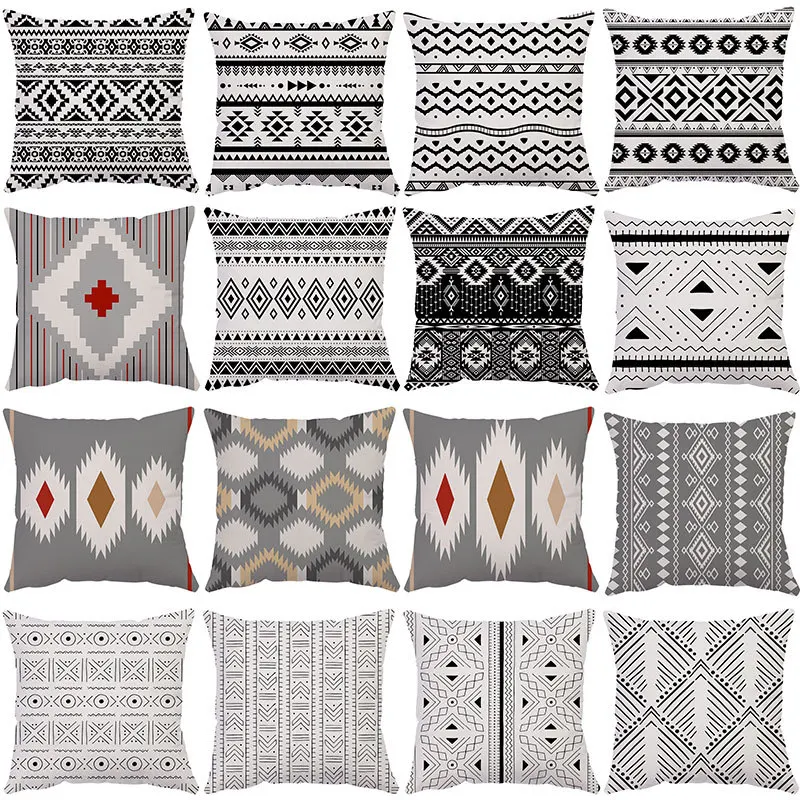 Linen Pillowcase Home Black and White Geometric Linen Pillow Case Bohemian Graphic Pillow Cushion Pillow Cover
Linen Pillowcase Home Black and White Geometric Linen Pillow Case Bohemian Graphic Pillow Cushion Pillow Cover