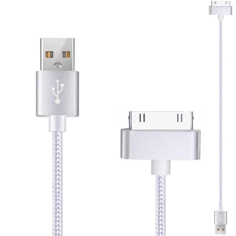 

USB Cable Fast Charging for iPhone 4 4s 3GS 3G iPad 1 2 3 iPod Nano touch 30 Pin Original Charger Adapter Data Sync Cord 1m 1.5m