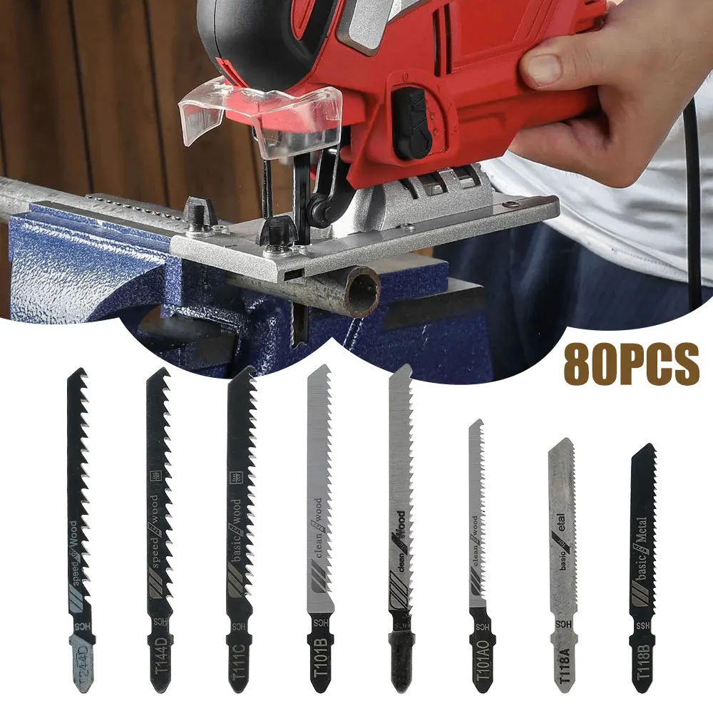 80pcs Reciprocating Saw Blades Saber Saw Handsaw Multi Saw Blade For Cutting Wood Metal For Bosch Makita Dewalt DIY Tools
80pcs Reciprocating Saw Blades Saber Saw Handsaw Multi Saw Blade For Cutting Wood Metal For Bosch Makita Dewalt DIY Tools
