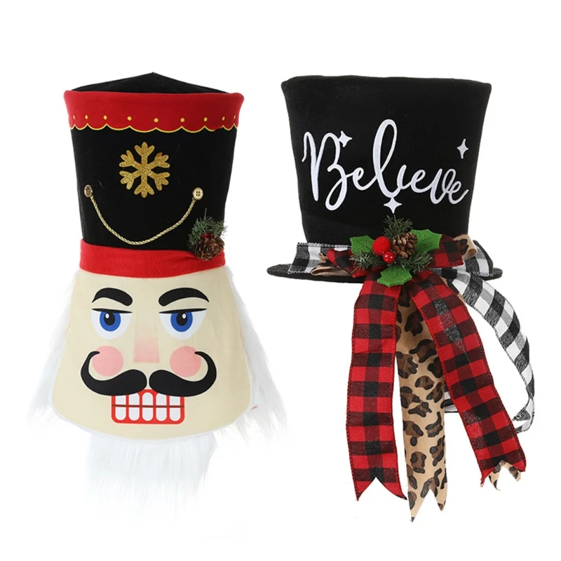 N7MD Christmas Tree Topper Hat Top Nutcracker Plaid High Caps Ornament for Home Holiday Festival Party Layout
N7MD Christmas Tree Topper Hat Top Nutcracker Plaid High Caps Ornament for Home Holiday Festival Party Layout