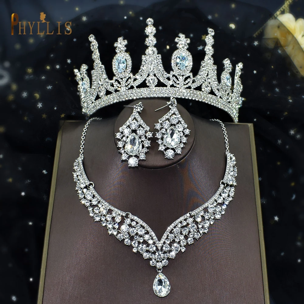 A213 Silver Crystal Bridal Jewelry Sets Fashion Bride Tiaras Crown Earrings Choker Necklace African Beads Jewelry Sets
A213 Silver Crystal Bridal Jewelry Sets Fashion Bride Tiaras Crown Earrings Choker Necklace African Beads Jewelry Sets