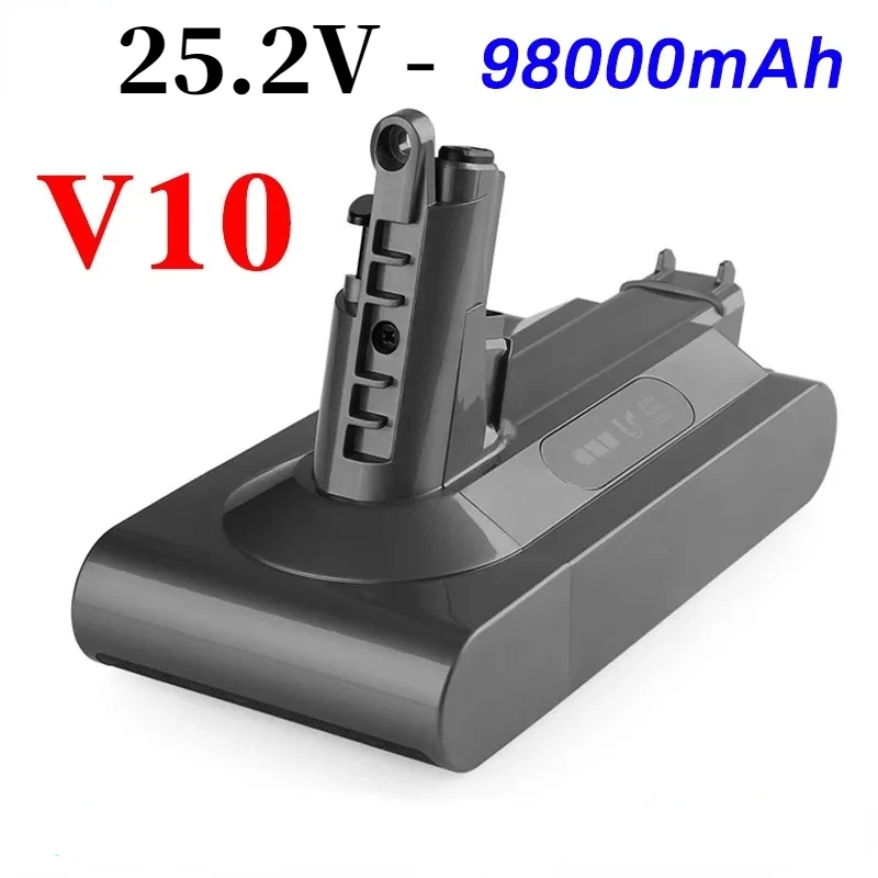 100% Replacement 25.2V 98000mAh Lithium Replacement Battery Vacuum Cleaner cyclone V10 Absolute SV12 V10 Fluffy V10
100% Replacement 25.2V 98000mAh Lithium Replacement Battery Vacuum Cleaner cyclone V10 Absolute SV12 V10 Fluffy V10