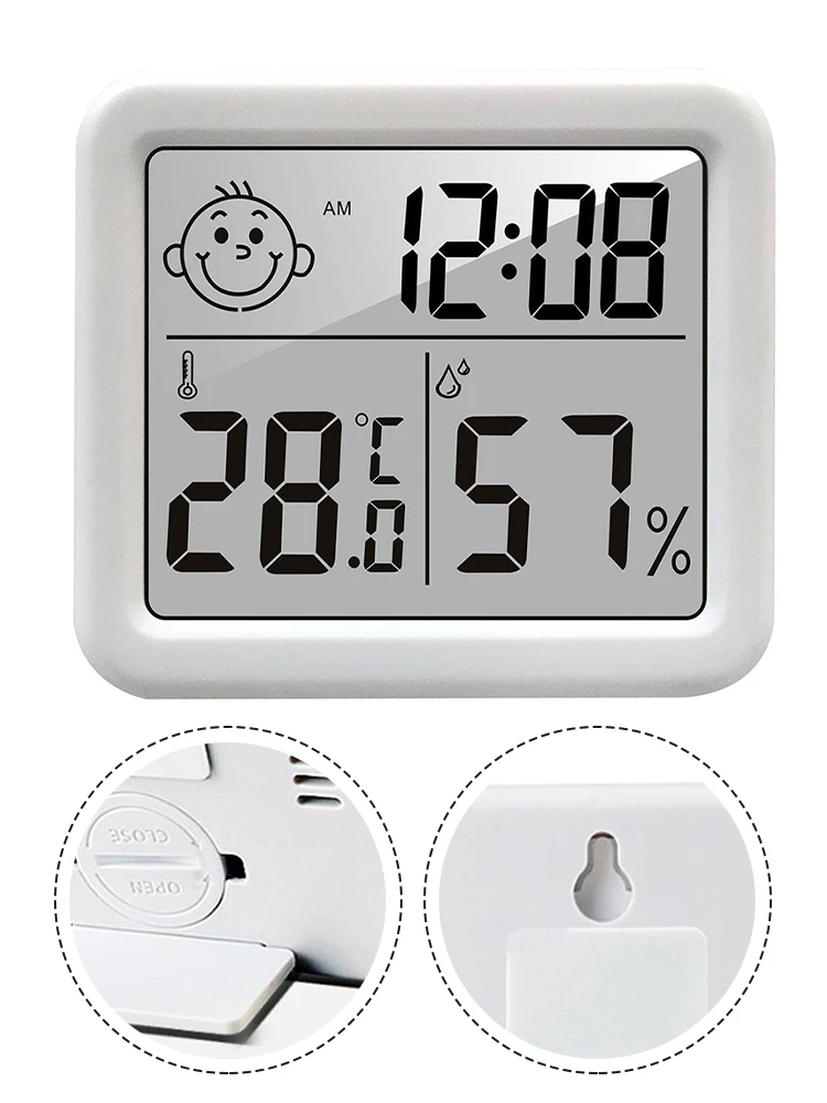 Ultra-thin Mini LCD Large Screen Display Electronic Thermometer 0.8mm Memory Function Hygrometer Humidity Temperature Meter
Ultra-thin Mini LCD Large Screen Display Electronic Thermometer 0.8mm Memory Function Hygrometer Humidity Temperature Meter