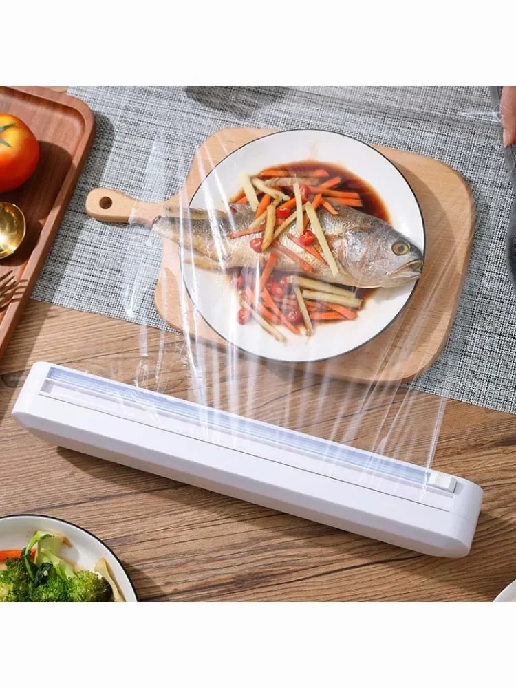 Food Kitchen Film Foil Sharp Fixing Plastic Wrap Storage Cutter Holder Dispenser Cling Tool Accessories
Food Kitchen Film Foil Sharp Fixing Plastic Wrap Storage Cutter Holder Dispenser Cling Tool Accessories