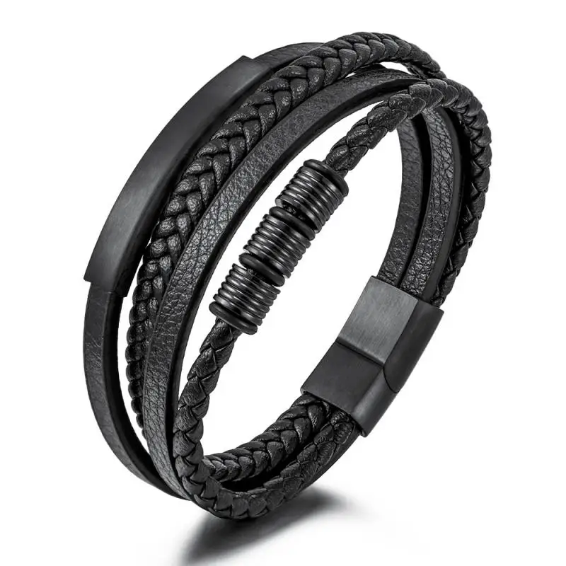 New Trendy People Creative Explosion Style Leather Braided Multi-Strand Men's Bracelet Fashion Trend Niche Men's Bracelet
New Trendy People Creative Explosion Style Leather Braided Multi-Strand Men's Bracelet Fashion Trend Niche Men's Bracelet