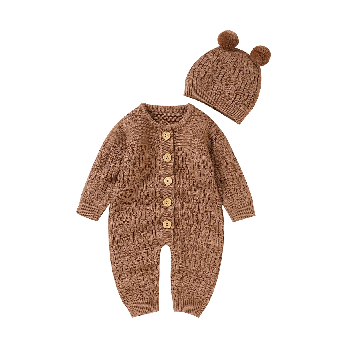 Baby Rompers Long Sleeve Knitted Newborn Netural Autumn Winter Jumpsuits Outfits for Infant Boys Girls Overalls Hats Clothes Set
Baby Rompers Long Sleeve Knitted Newborn Netural Autumn Winter Jumpsuits Outfits for Infant Boys Girls Overalls Hats Clothes Set