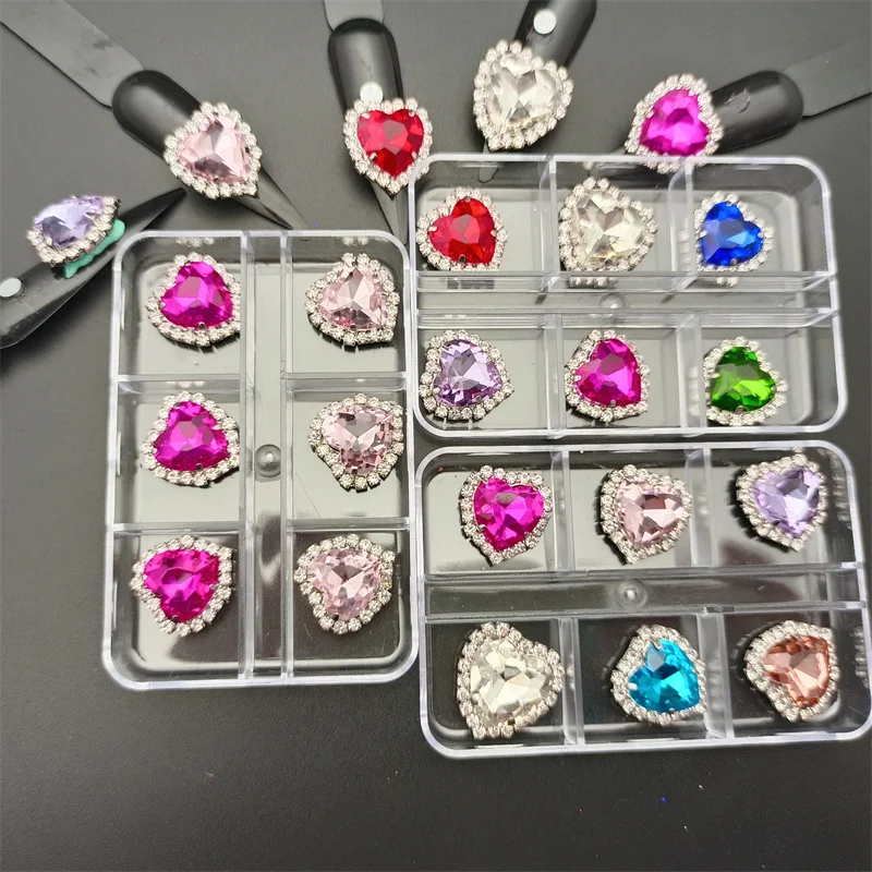 Heart Shape Alloy Nail Art Charms Classic Heart Crystal Rhinestones Decoration Nail Jewelry DIY Flatback Heart Gems Nail Charms
Heart Shape Alloy Nail Art Charms Classic Heart Crystal Rhinestones Decoration Nail Jewelry DIY Flatback Heart Gems Nail Charms