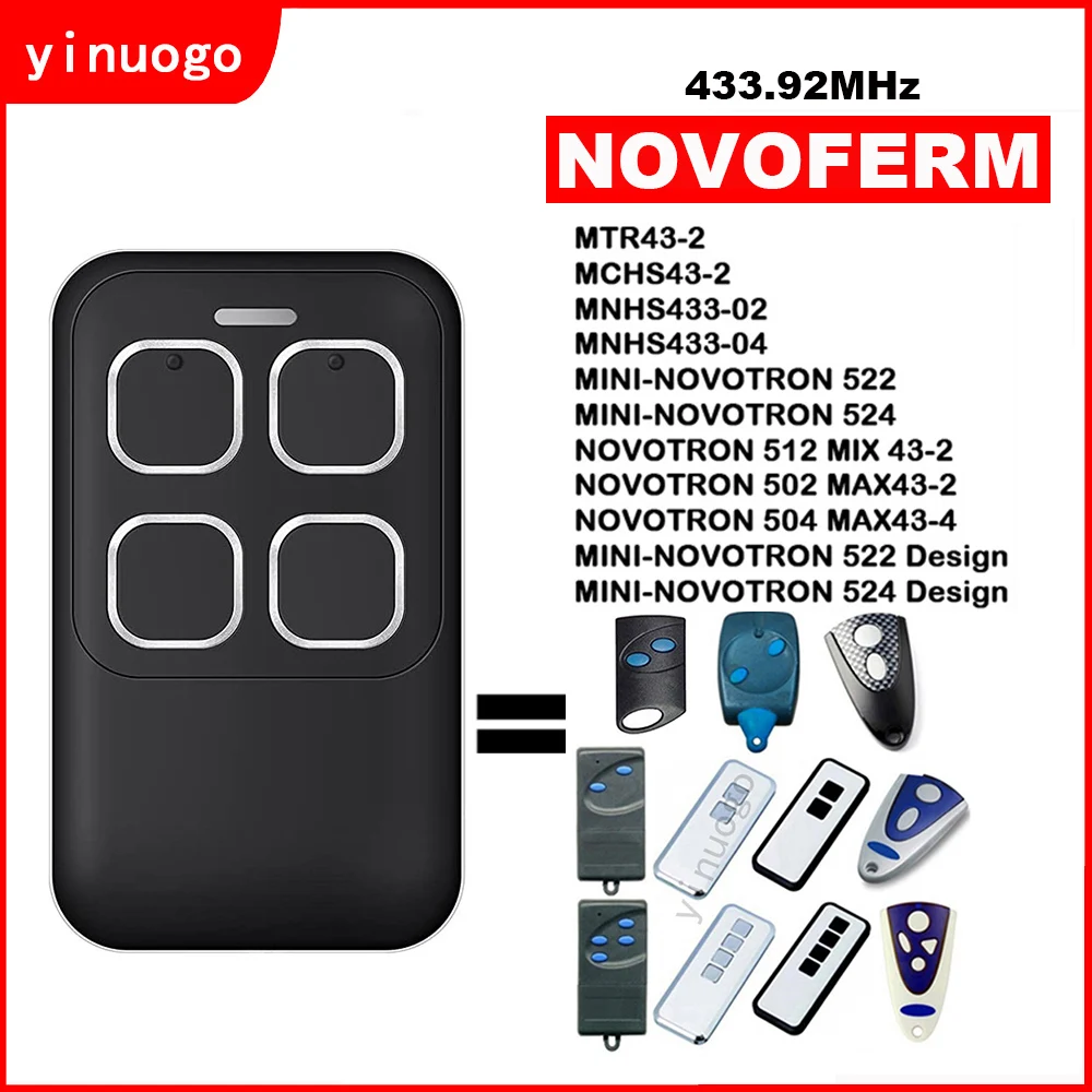 NOVOFERM NOVOTRON 512 MIX 43-2 502 MAX43-2 504 MAX43-4 Пульт дистанционного управления гаражными воротами MINI-NOVOTRON 522 524 Дизайн MTR43-2 MCHS43-2
NOVOFERM NOVOTRON 512 MIX 43-2 502 MAX43-2 504 MAX43-4 Пульт дистанционного управления гаражными воротами MINI-NOVOTRON 522 524 Дизайн MTR43-2 MCHS43-2