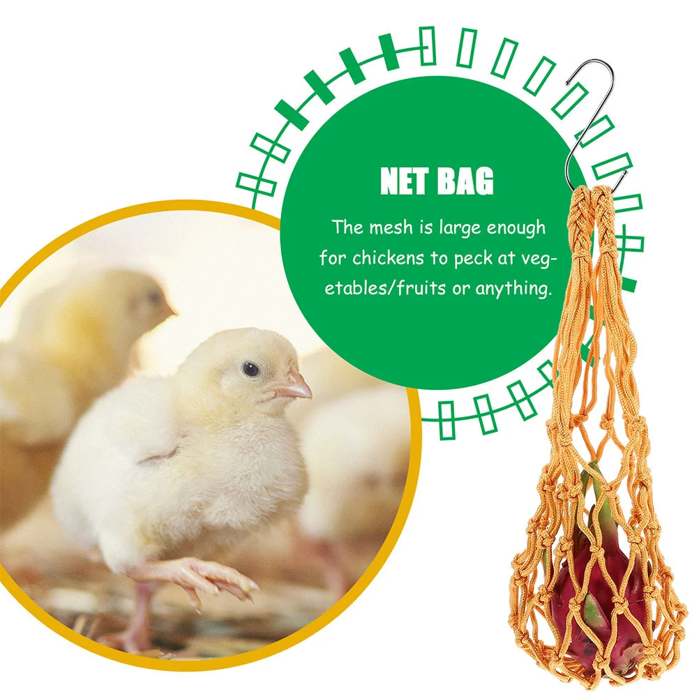 3 Pcs Parrot Toys Fruit Holder Bag Chicken Feeder Veggie Poultry Hanging Net Nylon Vegetable Feeding
3 Pcs Parrot Toys Fruit Holder Bag Chicken Feeder Veggie Poultry Hanging Net Nylon Vegetable Feeding