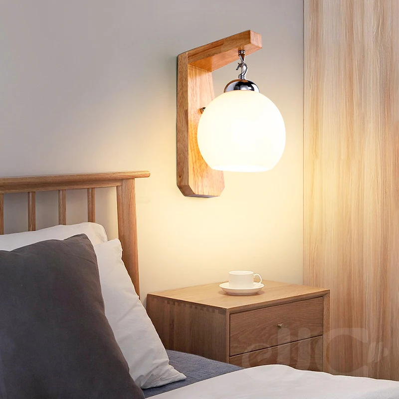 JJC Nordic Creative LED Bedroom Bed Lamp Personality Solid Wood Wall Lampcorridor Wall Lamp Macaron Style Corridor Lamp
JJC Nordic Creative LED Bedroom Bed Lamp Personality Solid Wood Wall Lampcorridor Wall Lamp Macaron Style Corridor Lamp