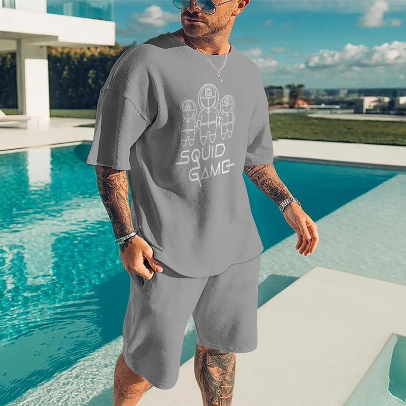Men's Sets Clothing Tracksuit Set Men Sport Shorts Outfits Summer Fashion Jogging Clothes T-shirt + Shorts Workout Suit
Men's Sets Clothing Tracksuit Set Men Sport Shorts Outfits Summer Fashion Jogging Clothes T-shirt + Shorts Workout Suit