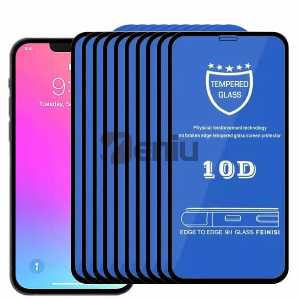 10/20pcs 10D Tempered Glass for iPhone 13 14 Pro Max Screen Protector For iPhone 11 12 X XR XS 7 8 Plus Full Curved 9H Glass
10/20pcs 10D Tempered Glass for iPhone 13 14 Pro Max Screen Protector For iPhone 11 12 X XR XS 7 8 Plus Full Curved 9H Glass