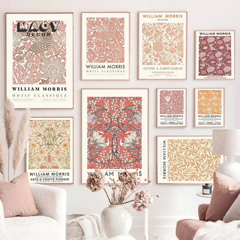 Museum Art Exhibition Frame Posters William Morris Nordic Wall Art Canvas Painting and Abstract Prints for Living Room Decor
Museum Art Exhibition Frame Posters William Morris Nordic Wall Art Canvas Painting and Abstract Prints for Living Room Decor