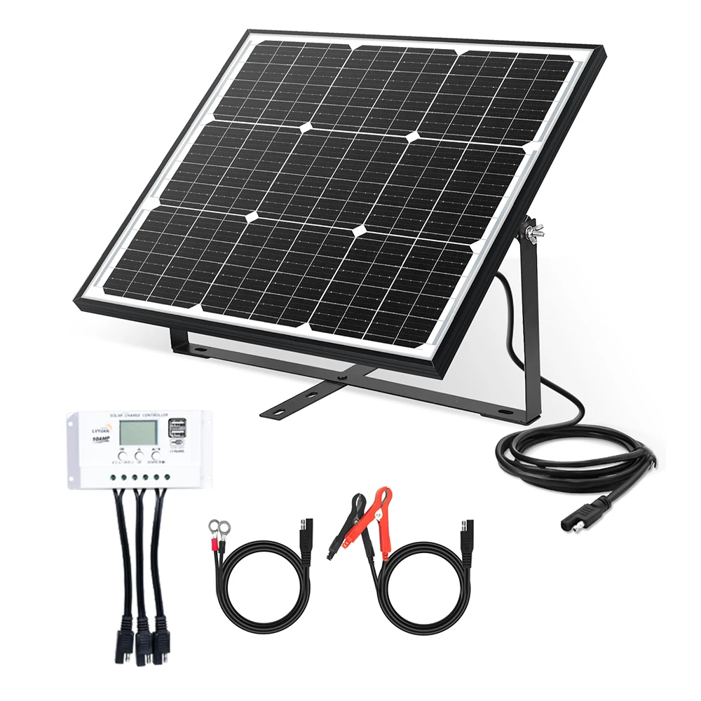 Комплект солнечных панелей мощностью 50 Вт с контроллером MPPT. Высокоэффективная система солнечной энергии. Солнечная панель. Легко устанавливается.
Комплект солнечных панелей мощностью 50 Вт с контроллером MPPT. Высокоэффективная система солнечной энергии. Солнечная панель. Легко устанавливается.